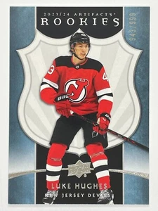 2023-24 Artifacts Retro Rookies Redemptions Luke Hughes 943/999 - Bild 1 von 2