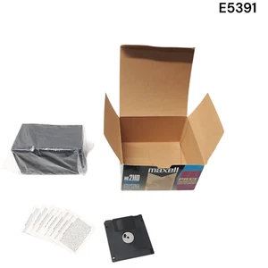 Pack de 47 disquettes MAXELL MF2HD 3,5" 1,44 Mo formatées boîte ouverte E5391 - Photo 1/17