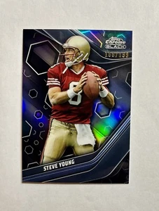Steve Young 2023 Topps Compuesto Cromo Negro Negro Refractor #144 Salón de la fama/199 - Imagen 1 de 3