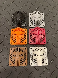 50mm Computer CPU Fan Cover, Kraton Outcast Motor Cooling Fan 3D Punisher Skull - Picture 1 of 23