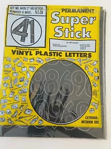Permanent Super Stick Vinyl Plastic Numbers - No 426 - 2 Inch Helvetica - USA - Picture 1 of 2