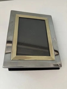 Burnes 4x6 Bilderrahmen Album Silber und Gold Töne - Bild 1 von 11