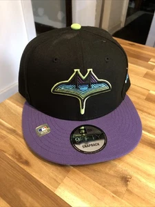 Vintage New Era Tampa Bay Devil Rays MLB Baseball Snap Back Mütze Cap Herren M/L 90s - Bild 1 von 11