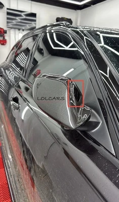 For Audi A6 C7 S6 RS6 2012 + CARBON FIBER Wing MIRROR COVERS [with Lane Assist] — 第 1/4 张图片
