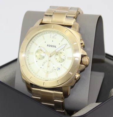 RELOJ HOMBRE NUEVO AUTÉNTICO FÓSIL CORSARIO DEPORTIVO ORO CRONÓGRAFO BQ2694 Foto 1 de 4