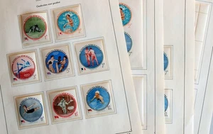 Dominikanische Republik 1960 Olympiade, Cpl Sehr schön + Perf + Imperf postfrisch/** Sets + Sheets, Sport - Bild 1 von 5