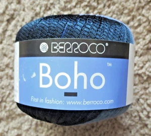 EIN KNÄUEL BERROCO BOHO GARN FARBE 9212 BLAU FÄRBUNG POSTEN 098 NEU - Bild 1 von 5