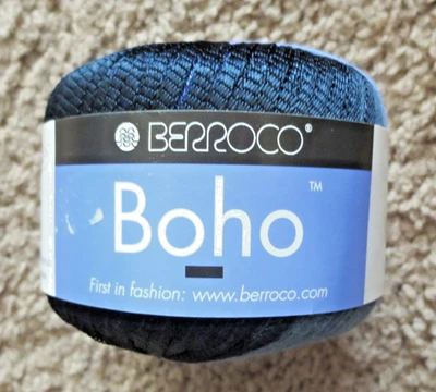 ONE SKEIN OF BERROCO BOHO YARN COLOR 9212 BLUE DYE LOT 098 NEW - Image 1 of 4