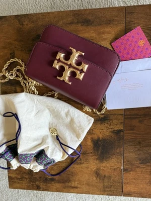 Tory Burch ELEANOR Small Bag - Claret - Image 1 of 4