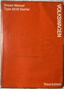 Volkswagen VW Type 32/33 Dasher Repair Manual 3rd Edition 1978 With Supplement - Picture 1 of 7