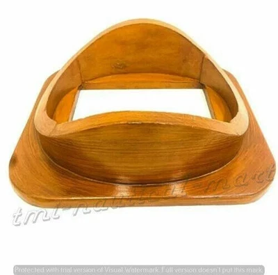 潜水头盔木制底座支架18英寸头盔优质木材。 — 第 1/4 张图片