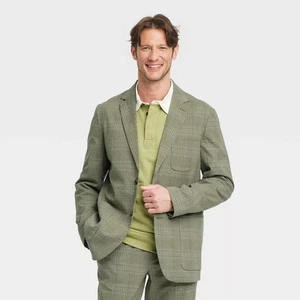 Houston White Fit Plaid Blazer - Picture 1 of 13