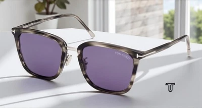 Gafas de sol para hombre Tom Ford ft0949 D 55V color azul habana 55 mm Foto 1 de 4