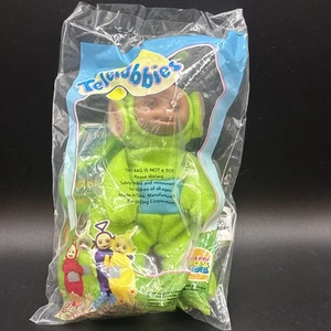 Vintage 1999 Teletubbies grün LaLa Beanie Plüsch Schlüsselanhänger Burger King Kinderspielzeug - Bild 1 von 7