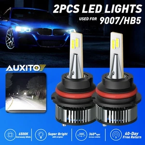 AUXITO 9007 HB5 LED Headlight Bulbs Kit 6500K White High Low Beam Light No Error - Picture 1 of 12