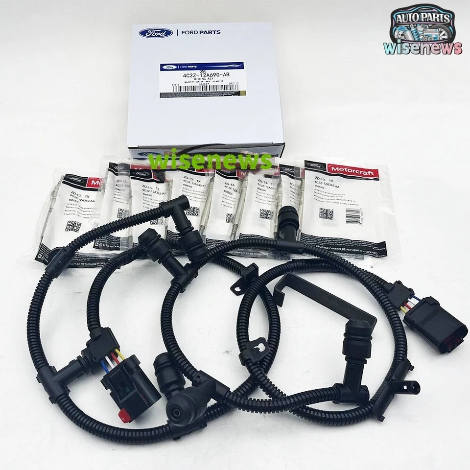 Kit de bujía incandescente y arnés Motorcraft ZD13 para Ford F250 6,0 L Powerstroke 04-10 Foto 1 de 4