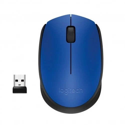 LOGITECH M171 RF Blau Kabellose Maus Beidhändig - Bild 1 von 3