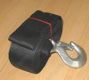Boat Trailer Winch Hand 50mm wide 10 Meter Long Strap Hook+Sewn Eye - Picture 1 of 1