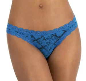 Jenni by Jennifer Moore Womens Size XL Lace-Trim Thong Panty Snakeskin Print NWT - Picture 1 of 9