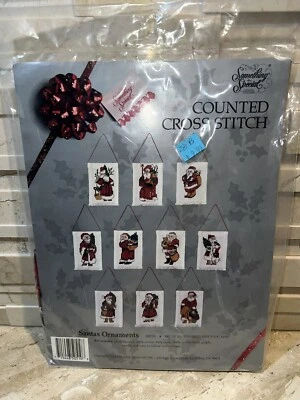 Something Special Santas Ornaments Counted Cross Stitch NEW - Image 1 of 2