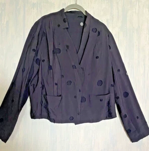 BABETTE SF Lagenlook Unique Short Kimono Jacket - Sheer Dots! ART SAMPLE S M L - Picture 1 of 18