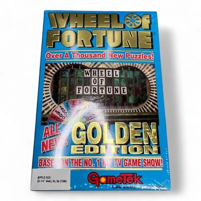 Wheel of Fortune Golden Edition (1989) GAMETEK Mac Apple II Game 5.25” Disk NOS - Image 1 of 4
