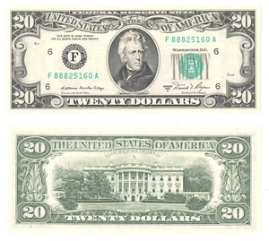 1981-A $20 Atlanta District Federal Reserve Note Fr 2074-F Uncirculated #160 - Picture 1 of 1