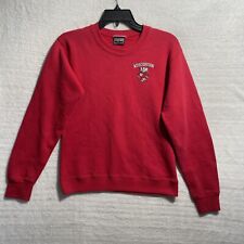 Vtg 90's NCAA Wisconsin Sweatshirt Jansport Made USA Red Long Sleeve Adult S