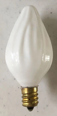 [2 Pack] SATCO 25 watt 120 Volt #S3372 Candelabra Base (small) White Decorative - Image 1 of 2