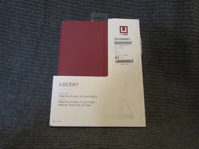 UAG Lucent Folio Case iPad Pro 11 2021/Air 4 - Aubergine/Dusty Rose - Image 1 of 4