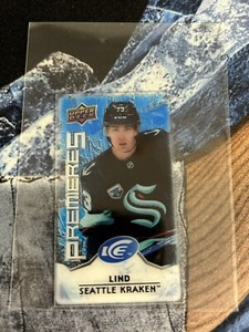 2021-22 Upper Deck ICE KOLE LIND Mini Premieres Acetate Clear Cut Rookie SEATTLE