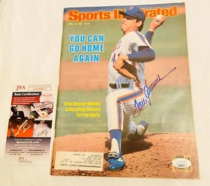 Tom Seaver Signed Sports Illustrated JSA Coa New York Mets - Picture 1 of 3