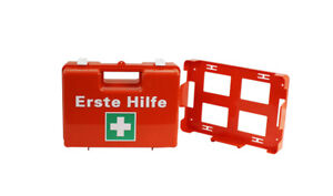 Erste-Hilfe-Koffer, Orange klein inkl. Wandhalterung leer Maße: 27x19x11 cm