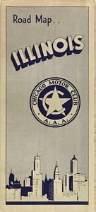 1938 AAA Chicago Road Map: Illinois NOS - Picture 1 of 1