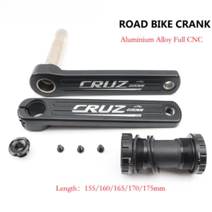 155/160/165/170/172.5/175mm Length Crank Road Bike Crankset with Bottom Bracket - Picture 1 of 30