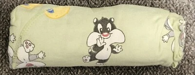 Manta de recepción de franela de algodón Baby Looney Tunes Green Bugs Piolín Silvestre Foto 1 de 2