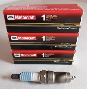 FORD GENUINE MOTORCRAFT SP-412 SPARK PLUGS SET OF (3) - Picture 1 of 3
