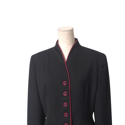 Tuta Christian Dior vintage gonna taglia 9 senza colletto giacca peplum blazer come nuova...