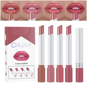 evpct 4Pcs Nude Pink Mauve Rose Red Glossy Matte Lipstick Lip Gloss Sets Kit - Picture 1 of 7