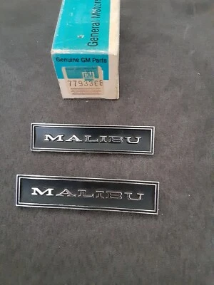 Placa de identificação de porta interna Chevrolet Malibu NOS 7793368 1968 através de 1974 com... - Imagem 1 de 2
