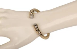 Melinda Maria 302340 Women Gold Plated Hinged Bracelet 2" Inner Diameter - Picture 1 of 1