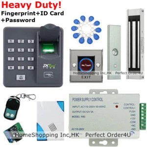 Control de acceso a puerta RFID y huellas dactilares ZKTeco EE. UU. + cerradura magnética + ¡Salida sin contacto! - Imagen 1 de 13