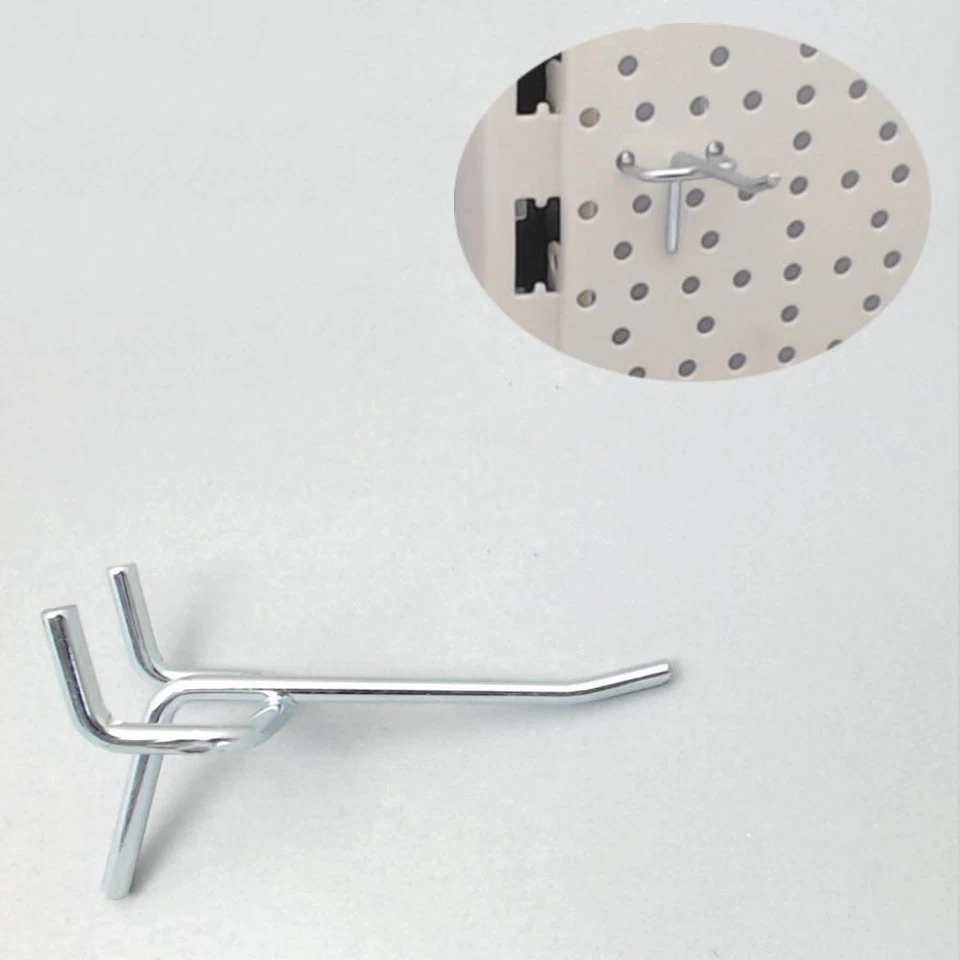 MARKENLOS HE062= 50 Einfachhaken L 6cm ZA 25 für Tegometall Lochwand RL Tego Einzel Haken