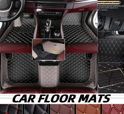 For Mercedes Benz Car Floor Mat Luxury Rug All Weather All Model PU Leather Auto Foto 1 de 4