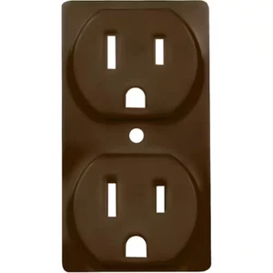 ColorCap 1-Gang Duplex Outlet Wall Plate Aged Bronze (4-Pack) - Picture 1 of 1