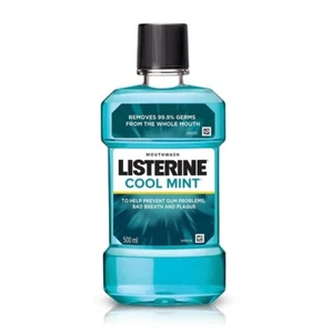 Listerine Cool Mint Mouthwash Liquid, Removes 99.9% Germs | 500 ml - Picture 1 of 4