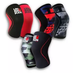 KNEE SLEEVES - Crossfit PRO Weightlifting Kneecap Reversible 7mm -Unbrokenshop.. - Picture 1 of 8