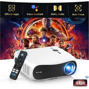 Proyector de cine en casa inteligente 4K 2025, Android TV 11.0, enfoque automático/Dolby Atmos 1250 - Imagen 1 de 9