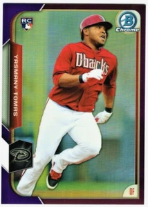 YASMANY TOMAS - 2015 BOWMAN CHROME PURPLE REFRACTOR RC /250 - Picture 1 of 2