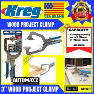 Kreg Wood Project Clamp 3" Automaxx for Pockethole Jig Clamp - Picture 1 of 6